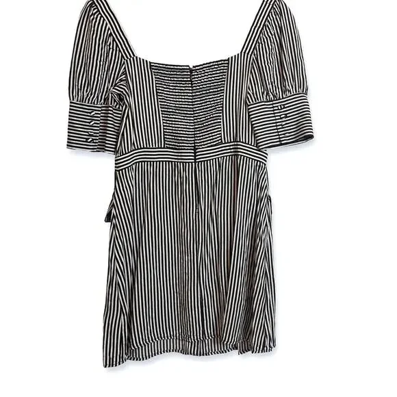 3 FOR $35! 📦 UO Ali & Jay All Aboard Striped Puff Sleeve Mini Dress Sz. S - Picture 3 of 5